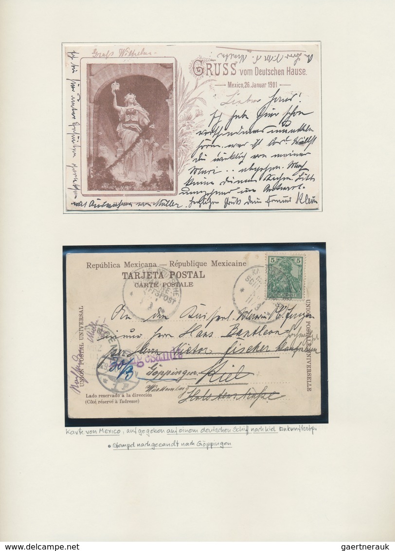 Deutsche Schiffspost - Marine: 1890/1938 (ca.), Collection Of Apprx. 70 Covers/cards On Written Up A - Sonstige & Ohne Zuordnung