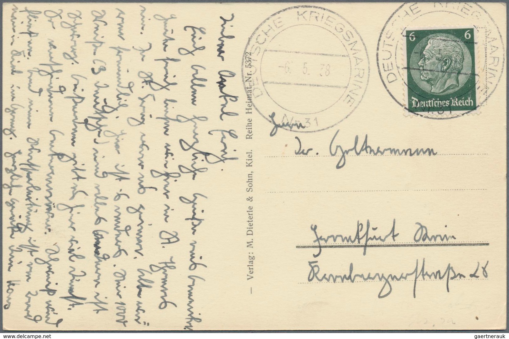 Deutsche Schiffspost - Marine: 1897/1917, 23 Briefe Und Karten, Dabei 5 X Postkarte P1 (u.a. Aus Pan - Sonstige & Ohne Zuordnung