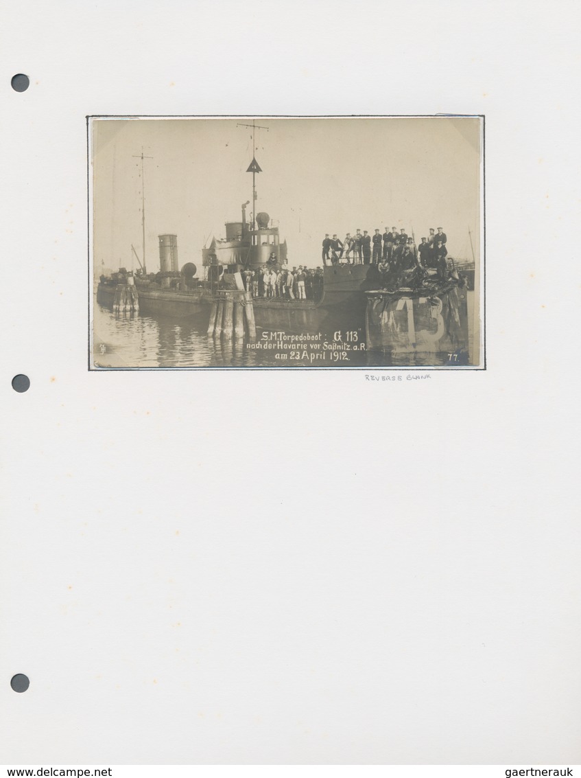 Deutsche Schiffspost - Marine: 1898/1918, Kleiner Auf Albumblätter Aufgezogener Sammlungsbestand Von - Sonstige & Ohne Zuordnung