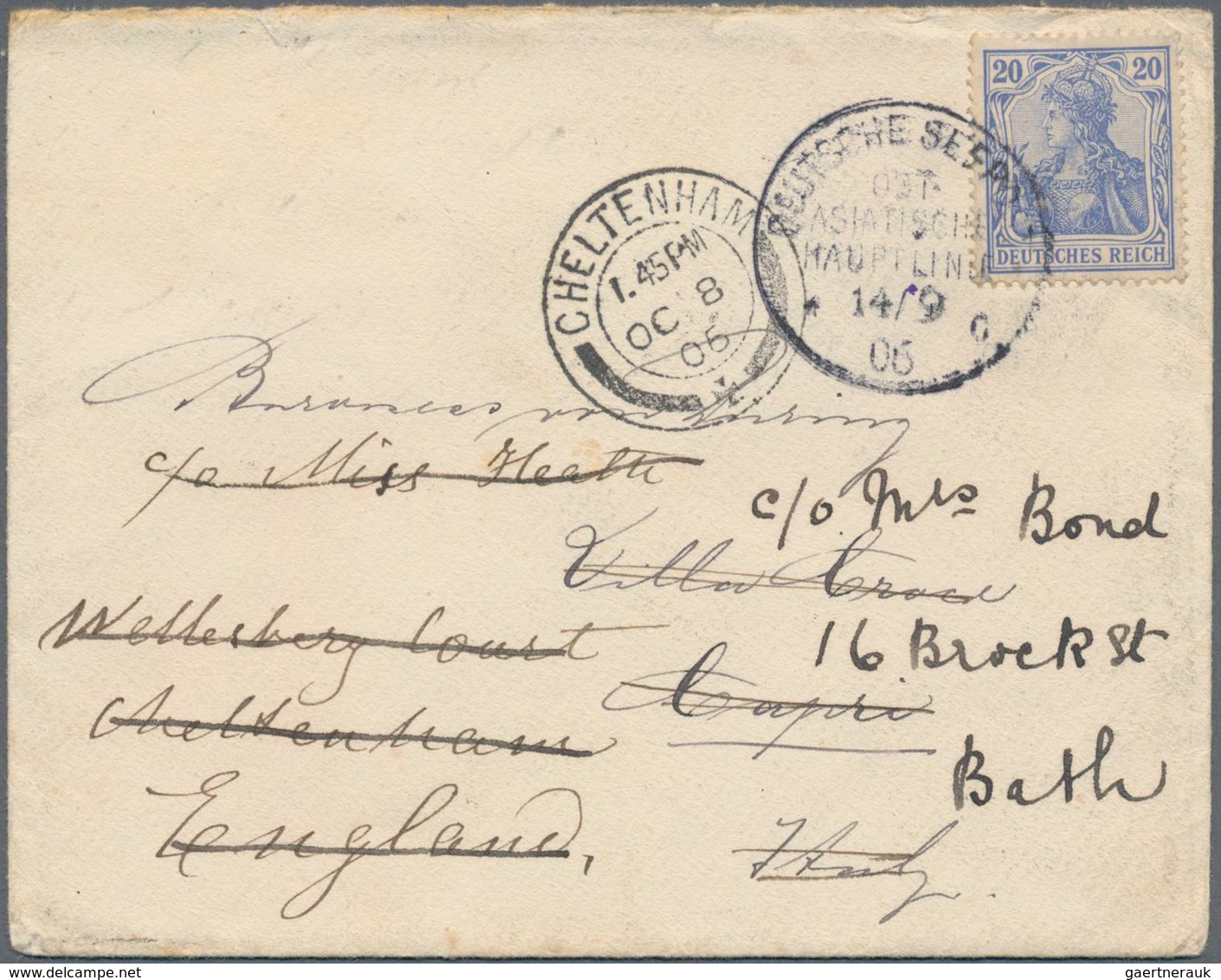 Deutsche Schiffspost Im Ausland - Seepost: 1893/1936 (ca.), Rd. 50 Belege Mit Teils Interessanten Ab - Other & Unclassified