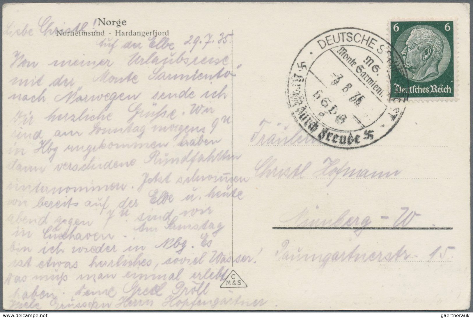 Deutsche Schiffspost im Ausland - Seepost: 1893/1936 (ca.), rd. 50 Belege mit teils interessanten Ab