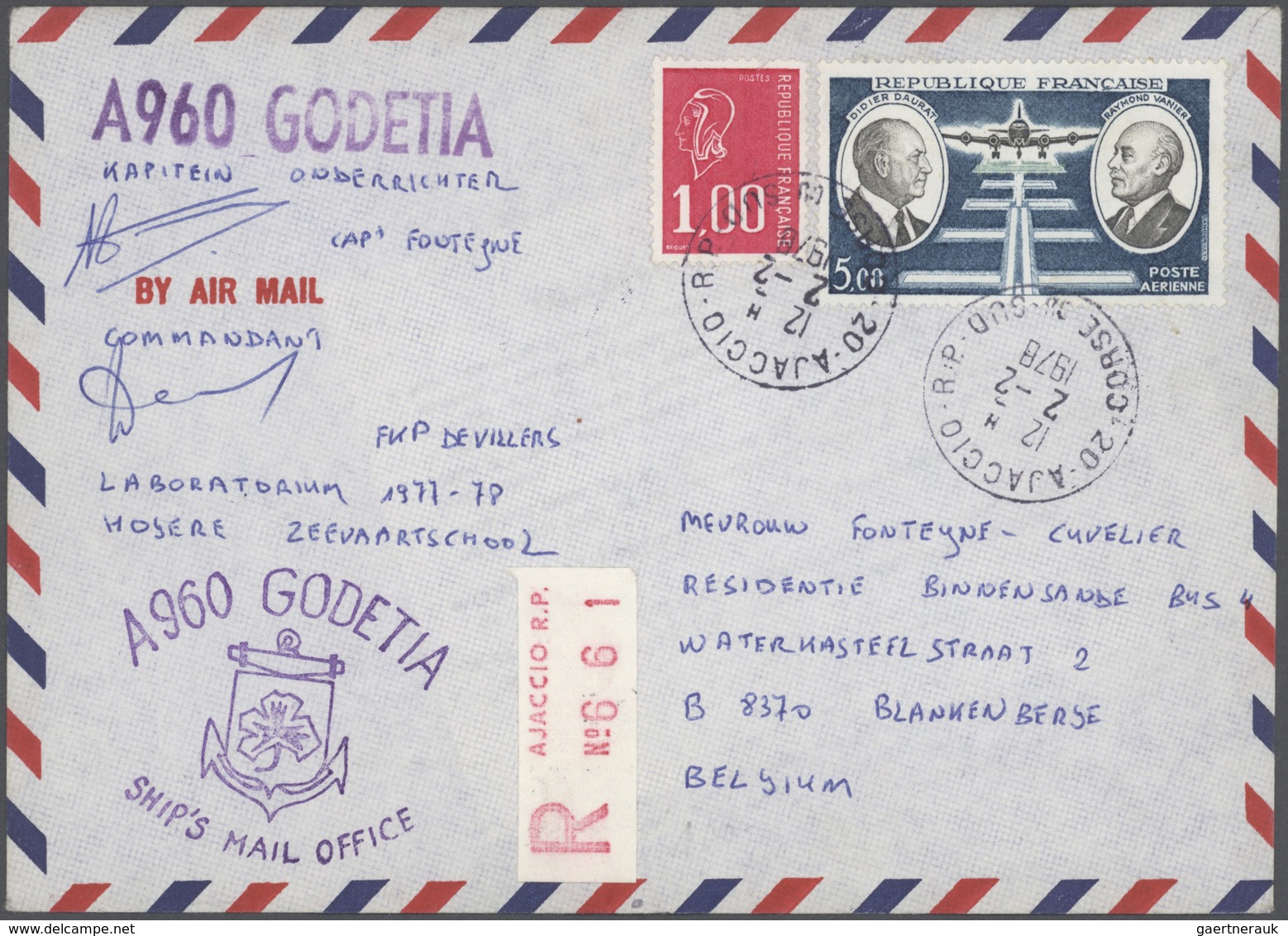 Schiffspost Alle Welt: 1880/1986, mainly 1970s/1980s, collection of apprx. 300 ship mail covers/card