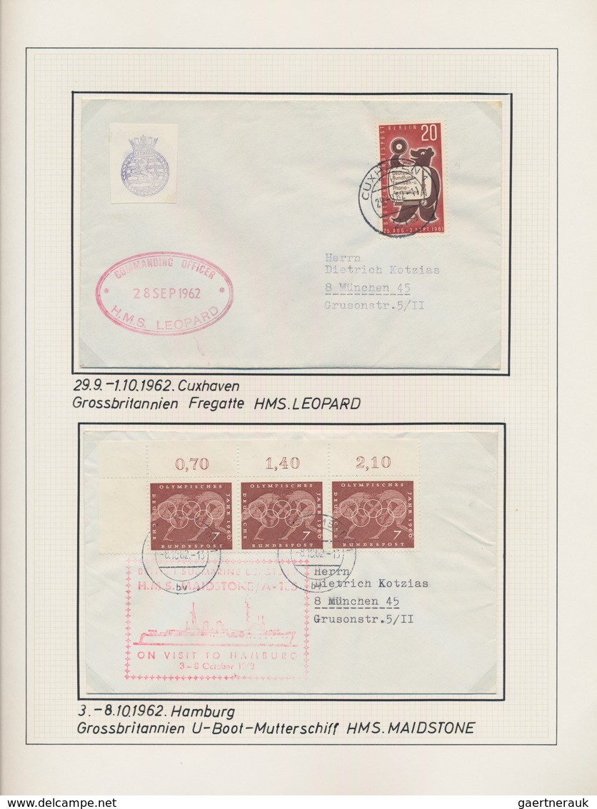 Schiffspost Alle Welt: 1959/1983, Collection Of Apprx. 650 Covers/cards In Eight Binders, Comprising - Other & Unclassified