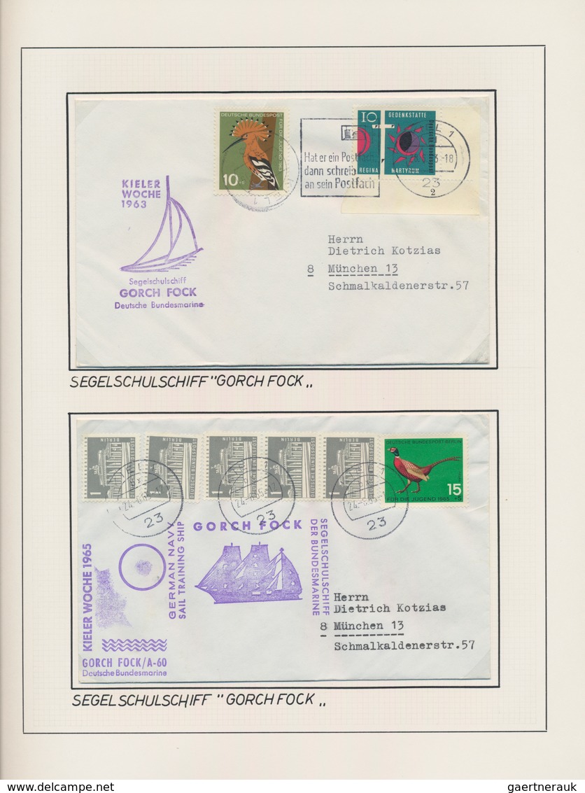 Schiffspost Alle Welt: 1959/1983, Collection Of Apprx. 650 Covers/cards In Eight Binders, Comprising - Andere & Zonder Classificatie