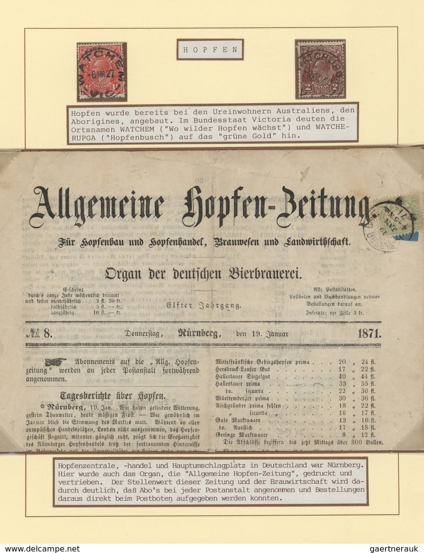 Thematik: Alkohol-Bier / Alcohol-beer: 1685/1983, Bier Almanach, Umfangreiche Motivsammlung In 7 Rin - Other & Unclassified