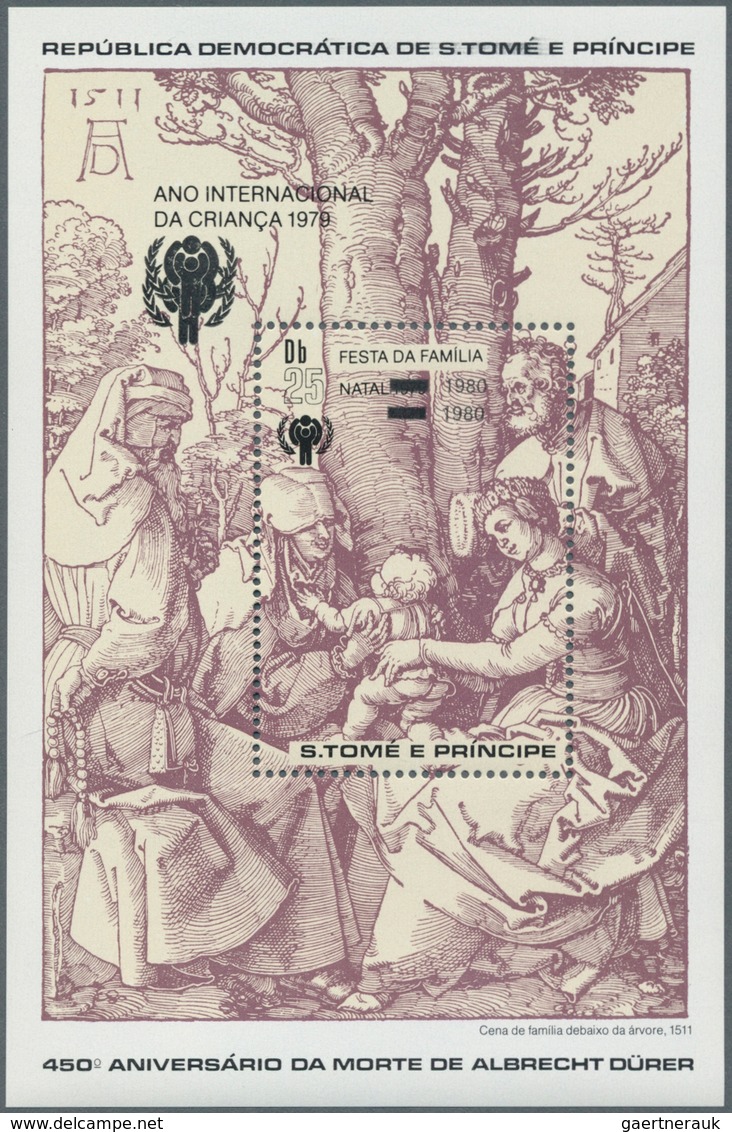 Thematik: Druck-Dürer / Printing-Dürer: 1980, SAO TOME E PRINCIPE: Christmas And Internat. Year Of C - Otros & Sin Clasificación