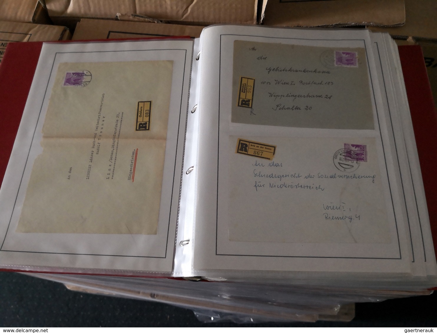Thematik: Einschreibbriefe Und -Zettel / Registered Covers And Labels: 1890/1970 (ca.): Huge, Very S - Ohne Zuordnung