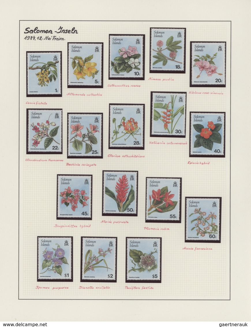 Thematik: Flora, Botanik / Flora, Botany, Bloom: 1953/2005, Large Collection FLORA In 24 SAFE Albums - Autres & Non Classés
