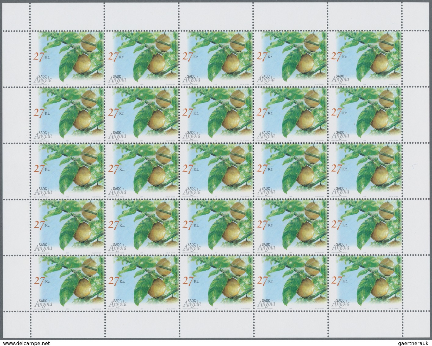 Thematik: Flora, Botanik / Flora, Botany, Bloom: 2004, Angola: „CROP PLANTS “, Complete Set Of 4 In - Sonstige & Ohne Zuordnung