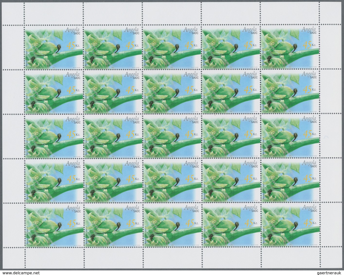 Thematik: Flora, Botanik / Flora, Botany, Bloom: 2004, Angola: „CROP PLANTS “, Complete Set Of 4 In - Sonstige & Ohne Zuordnung