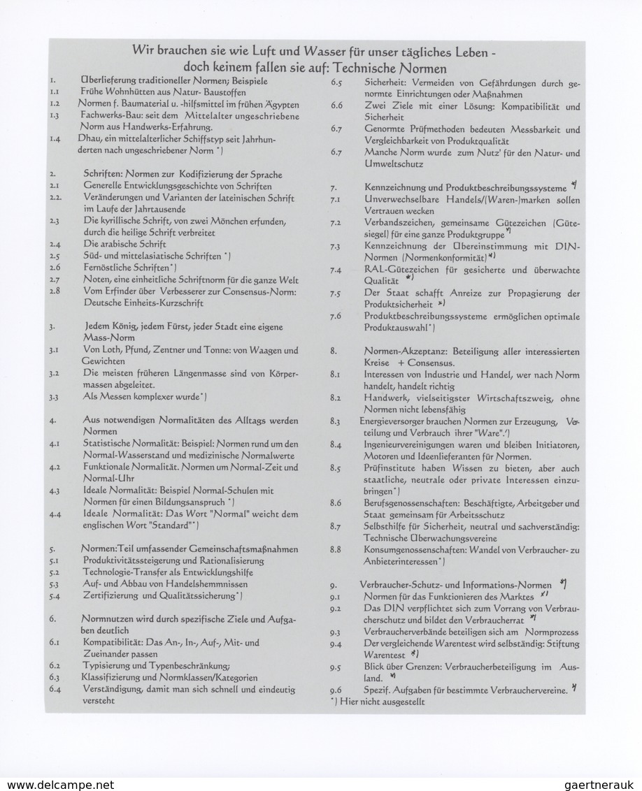 Thematik: Industrie, Handel / Industry, Trading: NORM/STANDARDS 1722/1997 (ca.), Unparalleled And Al - Zonder Classificatie
