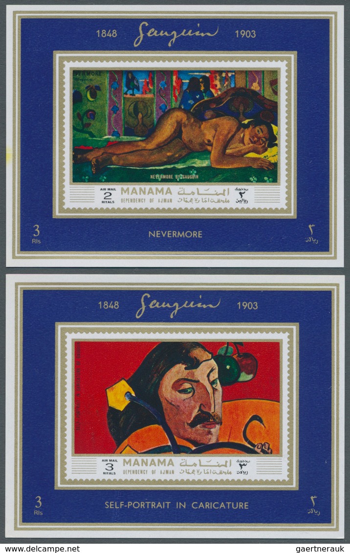 Thematik: Malerei, Maler / Painting, Painters: 1972, Adschman/ Ajman- Manama, Paintings By Paul GAUG - Autres & Non Classés