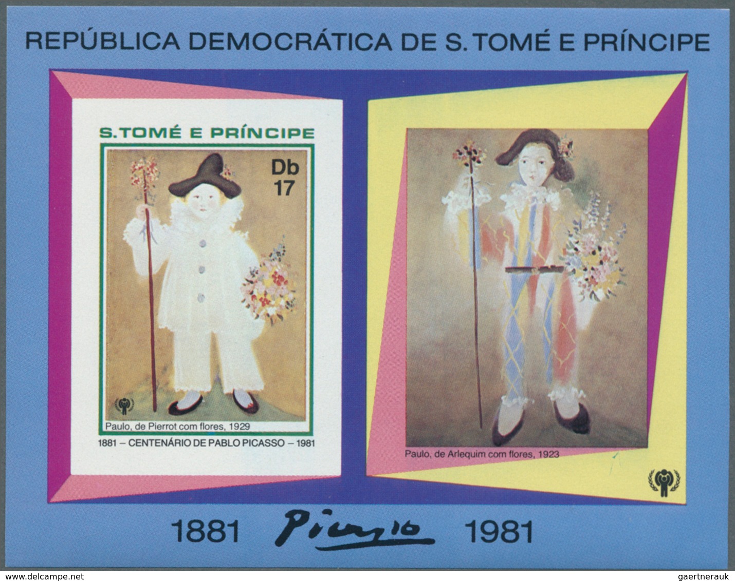 Thematik: Malerei, Maler / Painting, Painters: 1981, SAO TOME E PRINCIPE: 100th Birthday Of Pablo PI - Autres & Non Classés