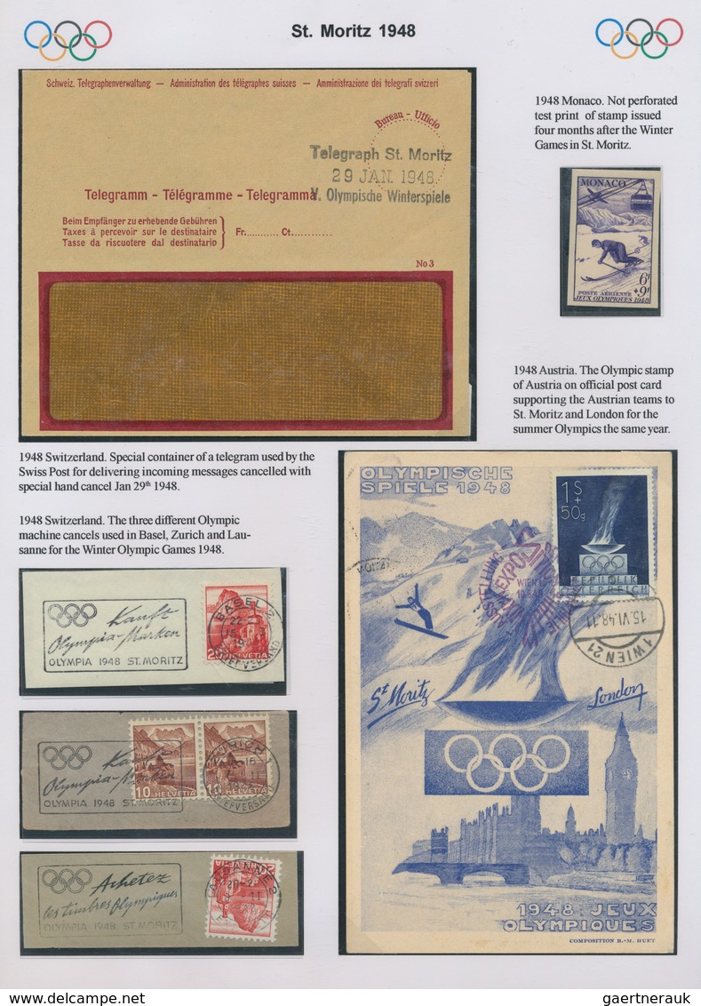 Thematik: Olympische Spiele / Olympic Games: THE WORLD OF SKIING: Olympics 1924 Chamonix. The Foundi - Autres & Non Classés