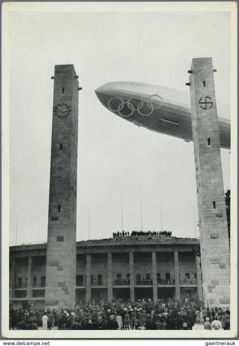 Thematik: Olympische Spiele / Olympic Games: 1936, German Reich. OLYMPIA-FAHRT Airship HINDENBURG. S - Andere & Zonder Classificatie