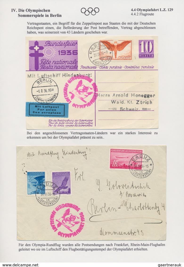Thematik: Olympische Spiele / Olympic Games: 1936, Olympic Games Garmisch And Berlin (incl. A Brief - Other & Unclassified