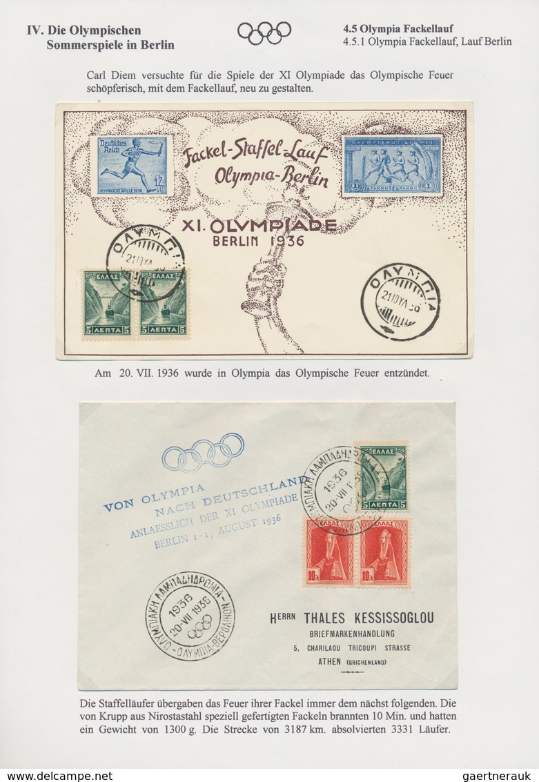 Thematik: Olympische Spiele / olympic games: 1936, Olympic Games Garmisch and Berlin (incl. a brief