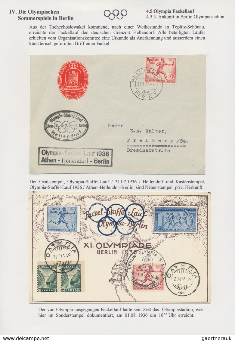 Thematik: Olympische Spiele / olympic games: 1936, Olympic Games Garmisch and Berlin (incl. a brief