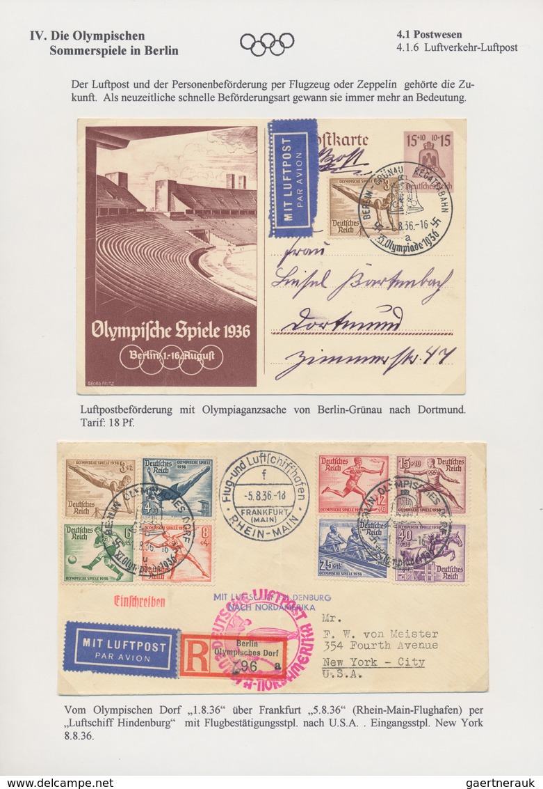 Thematik: Olympische Spiele / olympic games: 1936, Olympic Games Garmisch and Berlin (incl. a brief