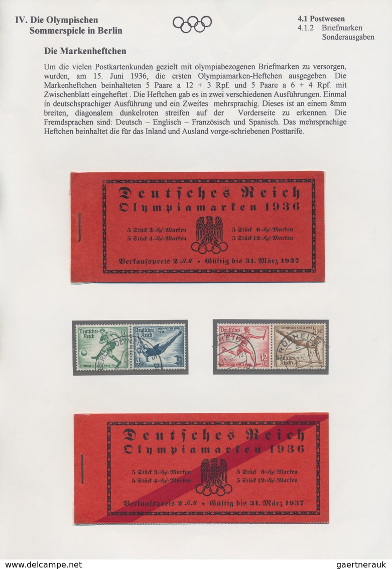 Thematik: Olympische Spiele / olympic games: 1936, Olympic Games Garmisch and Berlin (incl. a brief