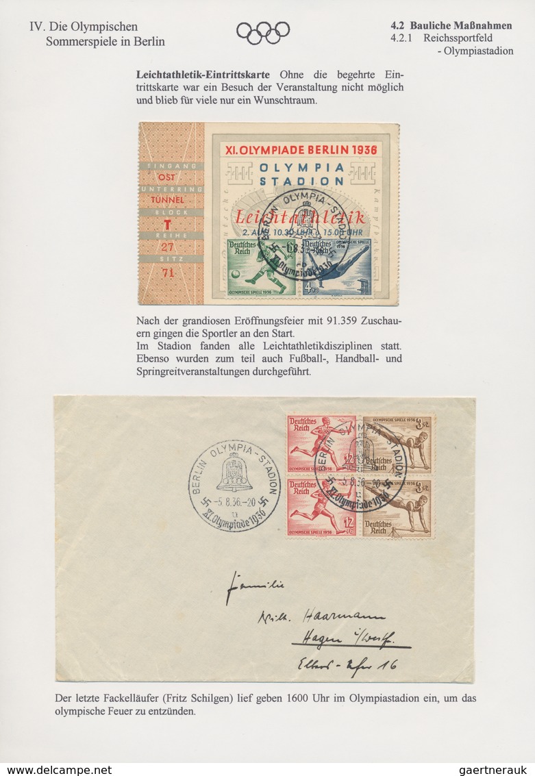 Thematik: Olympische Spiele / olympic games: 1936, Olympic Games Garmisch and Berlin (incl. a brief