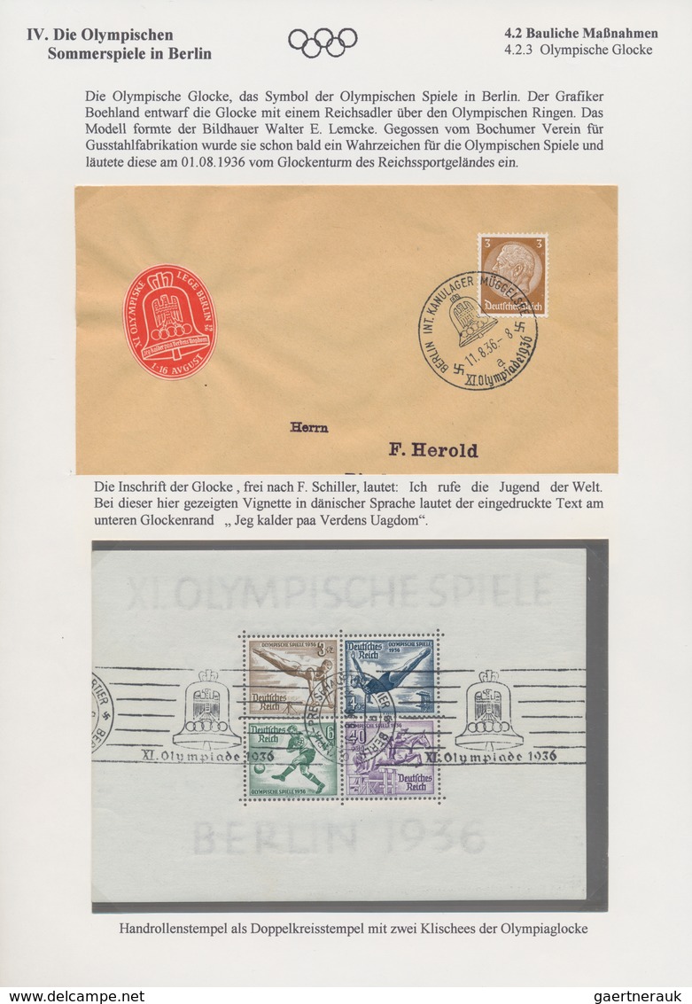 Thematik: Olympische Spiele / olympic games: 1936, Olympic Games Garmisch and Berlin (incl. a brief