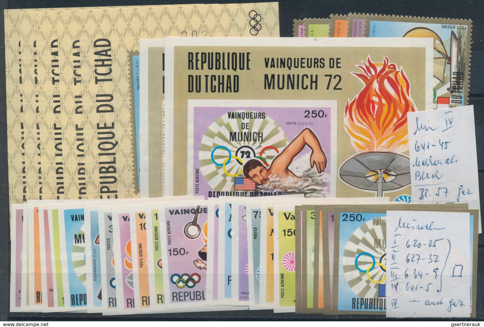 Thematik: Olympische Spiele / olympic games: 1968 (ca.): Collection and accumulation of about 100 so