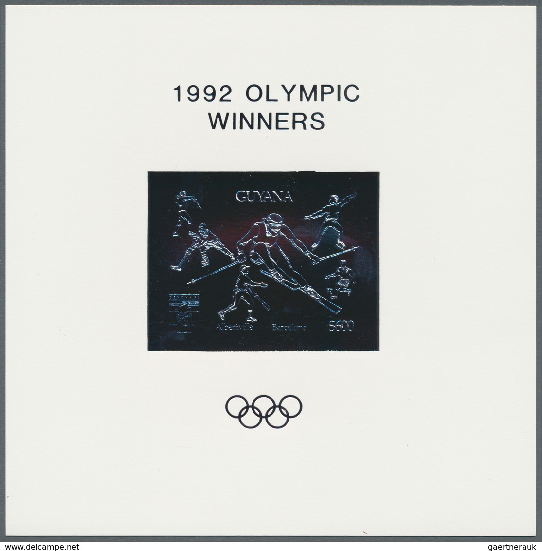 Thematik: Olympische Spiele / Olympic Games: 1992, Guyana. Lot Containing 50 GOLD Souvenir Sheets An - Autres & Non Classés