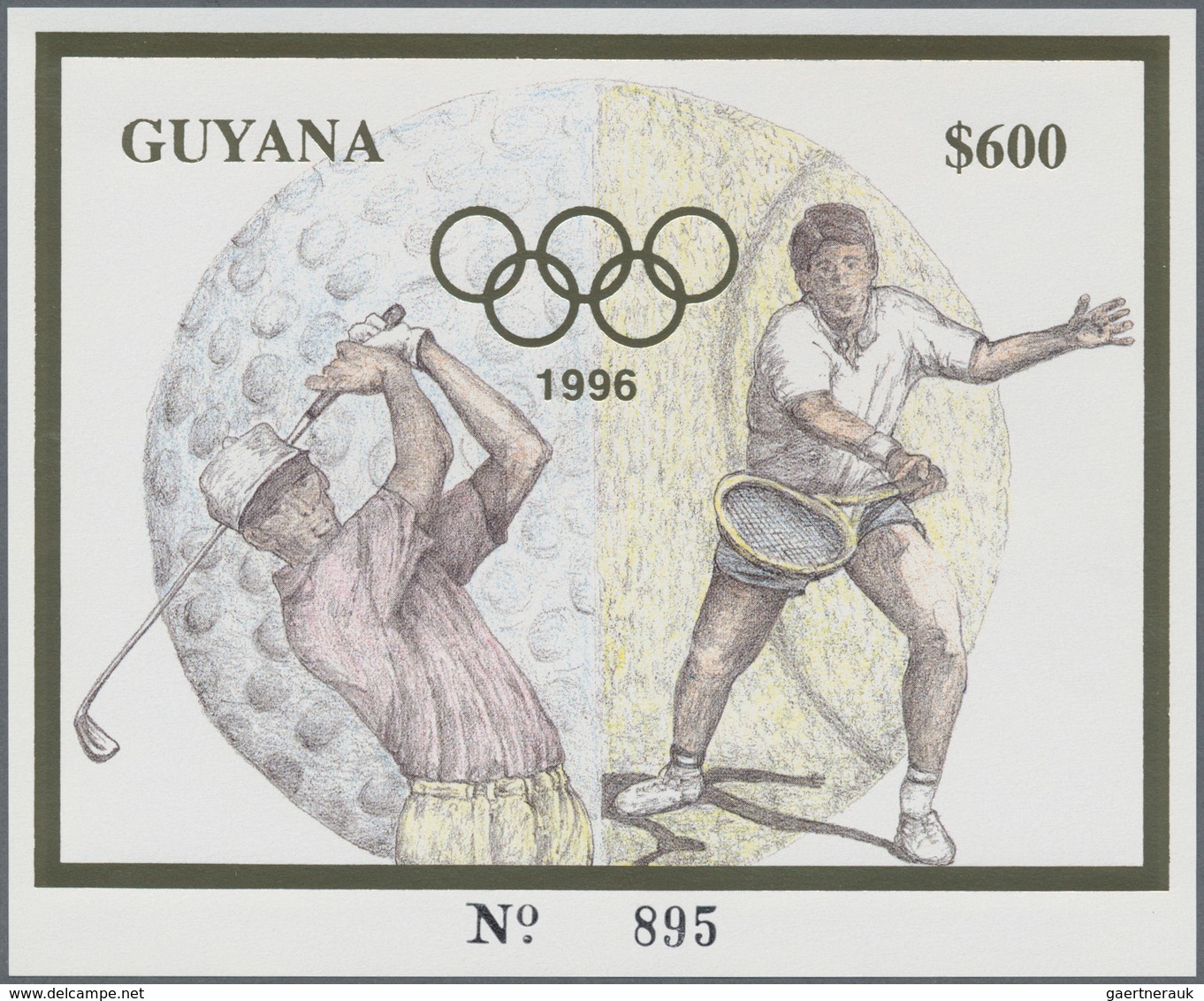 Thematik: Olympische Spiele / Olympic Games: 1993, Guyana. Complete Set Of 5 Times 2 GOLD And SILVER - Other & Unclassified