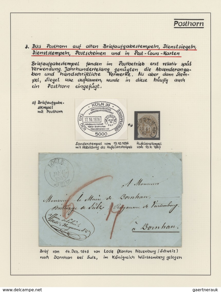 Thematik: Post / Post: 1790/1980 (ca.), POSTHORN As A Symbol For Postal Services, Sophisticated Them - Correo Postal