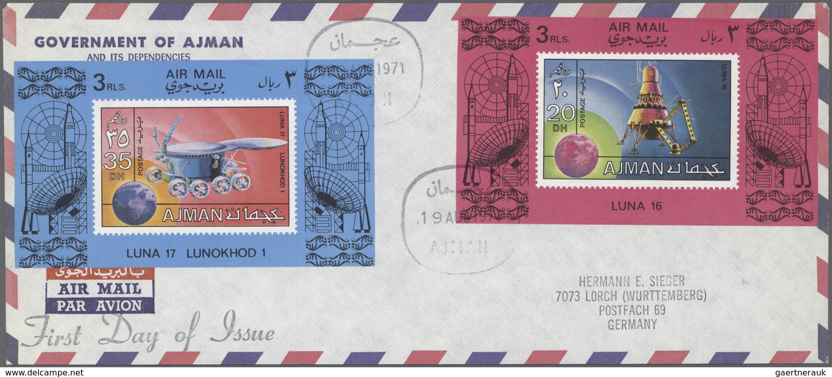 Thematik: Raumfahrt / astronautics: 1969/1973. Lot of about 101 covers/FDC, 20 stamps and 4 souverni