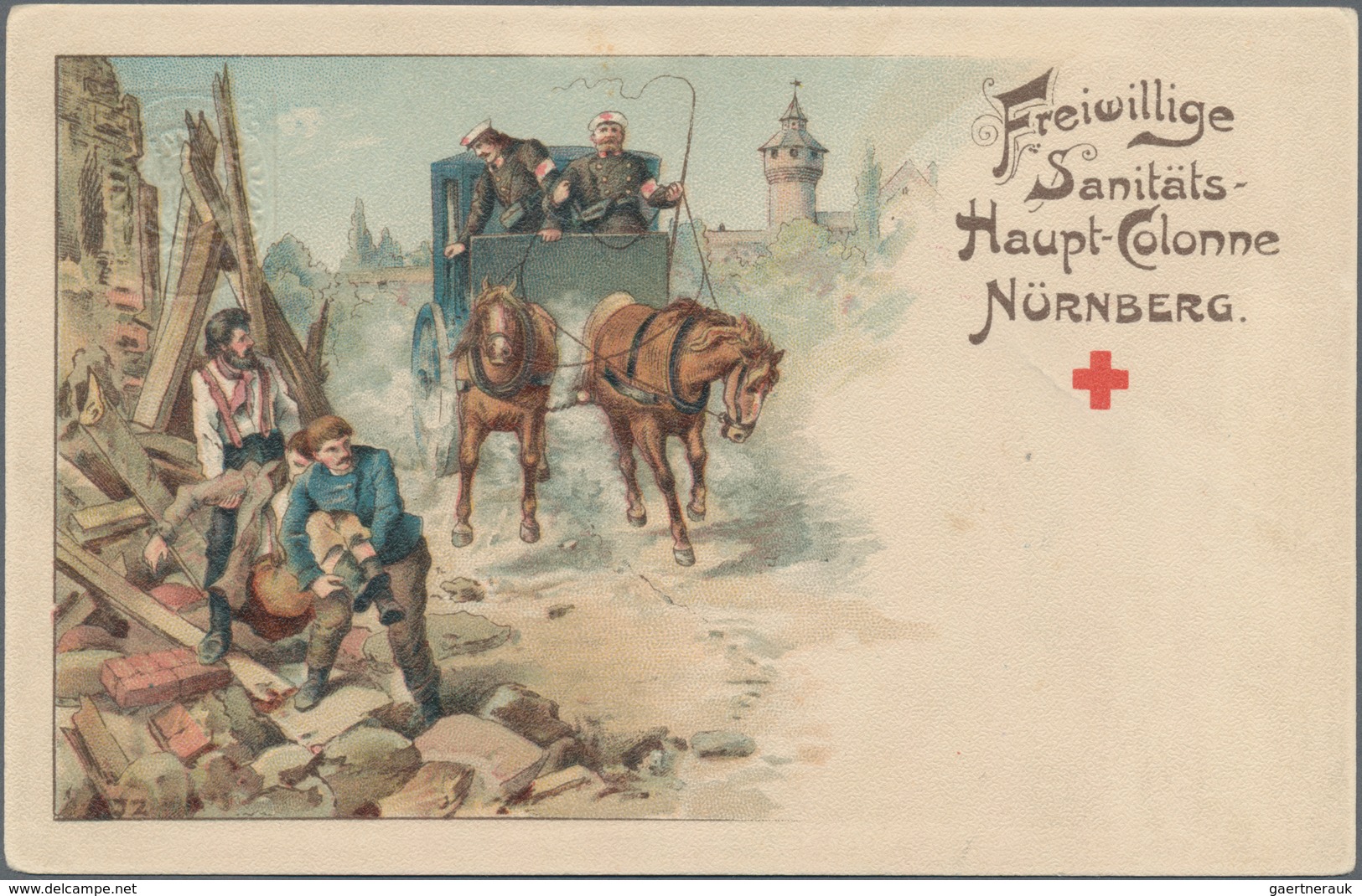 Thematik: Rotes Kreuz / Red Cross: 1906-1948: Sieben Briefe Und Karten Vom Bzw. An Verschiedene Sekt - Red Cross