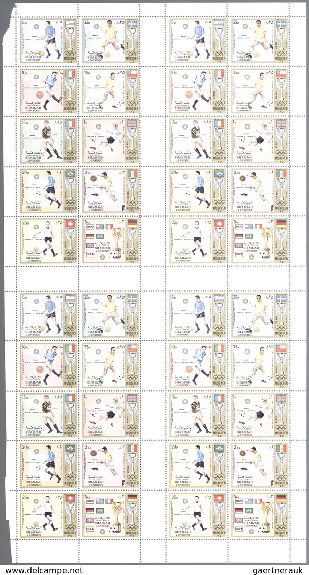 Thematik: Sport-Fußball / Sport-soccer, Football: 1972, Sharjah, "Jules-Rimet-Trophy" (Football Worl - Autres & Non Classés