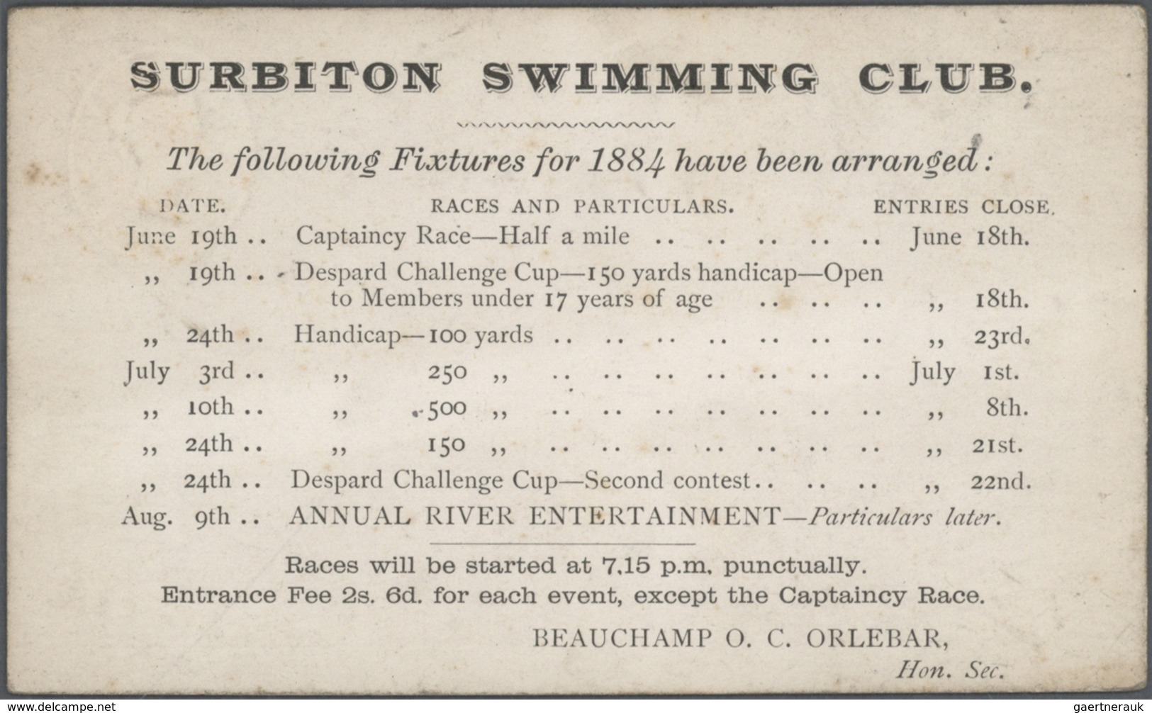 Thematik: Sport-Wassersport / Sport-water Sports: 1880/1980 (ca.), SWIMMING/WATER SPORTS, Extraordin - Andere & Zonder Classificatie