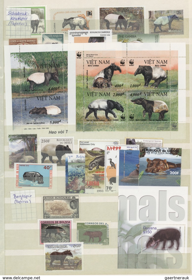 Thematik: Tiere, Fauna / Animals, Fauna: 1920/2000 (ca.), Comprehensive An Wide-spread Mainly MNH Co - Otros & Sin Clasificación