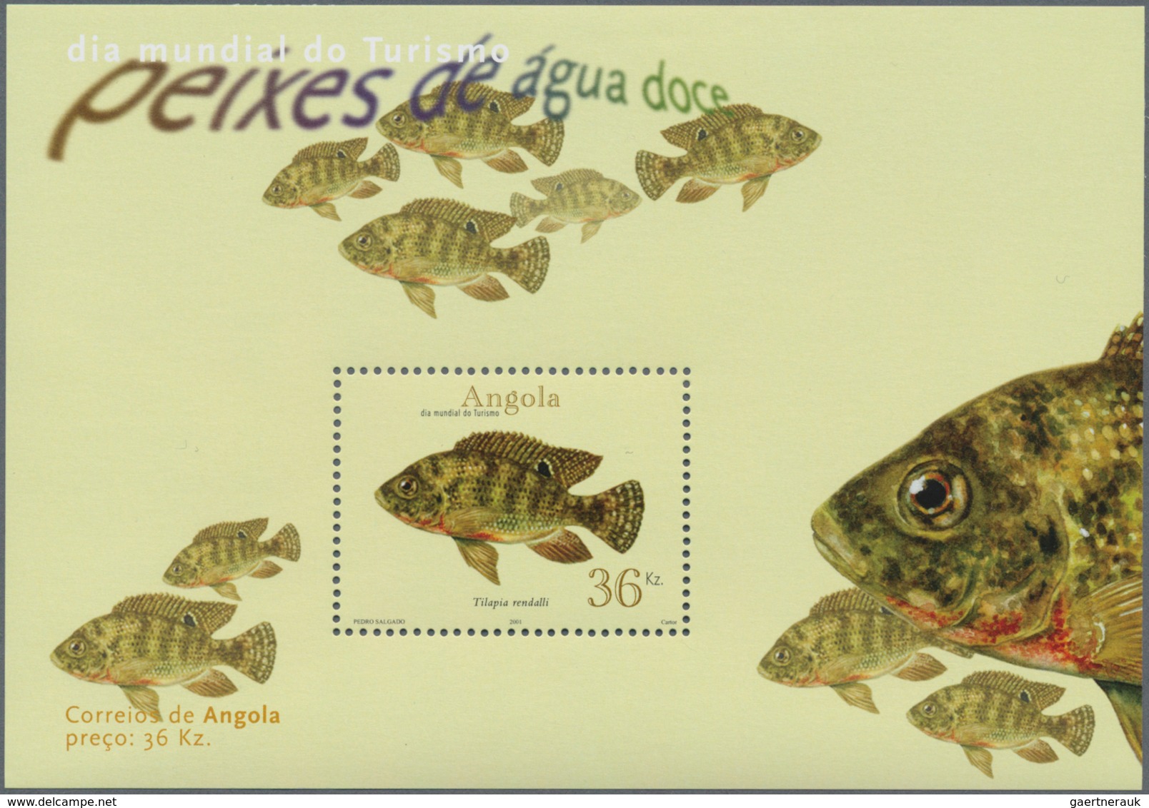 Thematik: Tiere-Fische / Animals-fishes: 2001, Angola: FRESH-WATER FISH, Complete Set Of 3 MNH In An - Pesci
