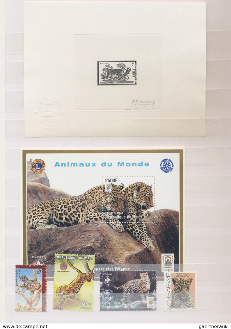 Thematik: Tiere-Raubtiere / Animals-predacious Cats: 1920/2010 (ca.), Comprehensive Mainly MNH Colle - Autres & Non Classés