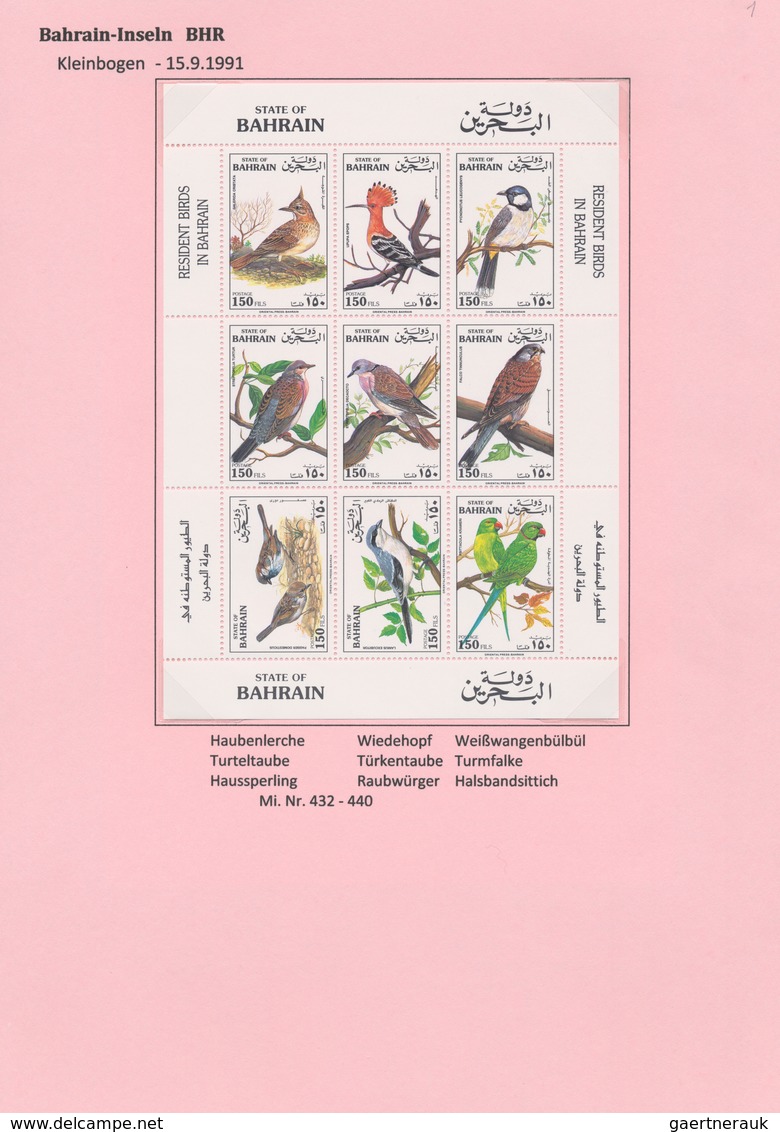 Thematik: Tiere-Vögel / animals-birds: 1959/2009, mainly 1990s, MNH collection of apprx. 296 souveni