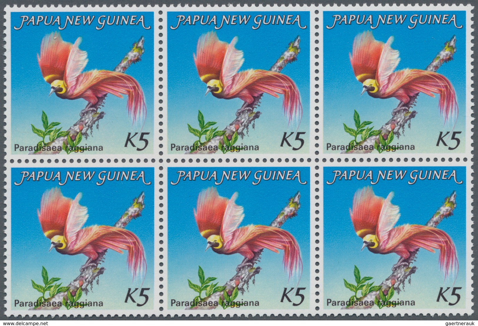 Thematik: Tiere-Vögel / Animals-birds: 1984, PAPUA NEW GUINEA: Bird Of Paradise Definitive 5k. ‚Para - Other & Unclassified