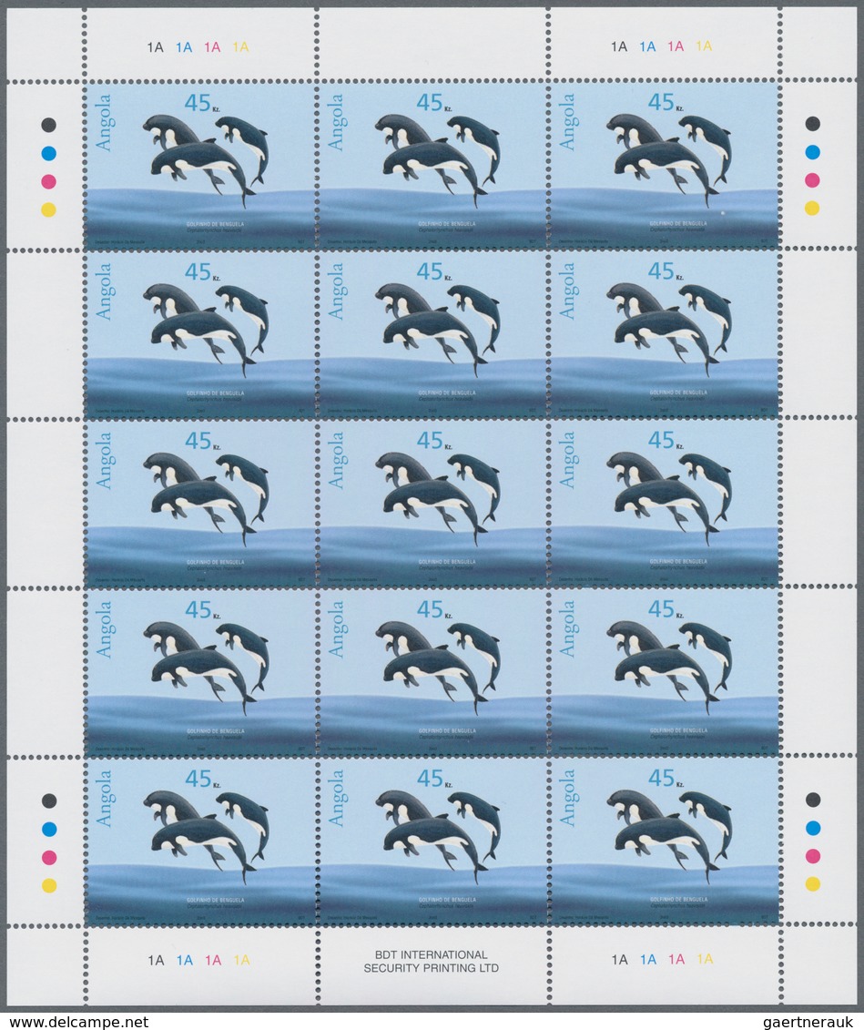 Thematik: Tiere-Meeressäuger (u.a. Wale) / Animals-aquatic Mammals: 2004, Angola: „WHALES“, Complete - Andere & Zonder Classificatie