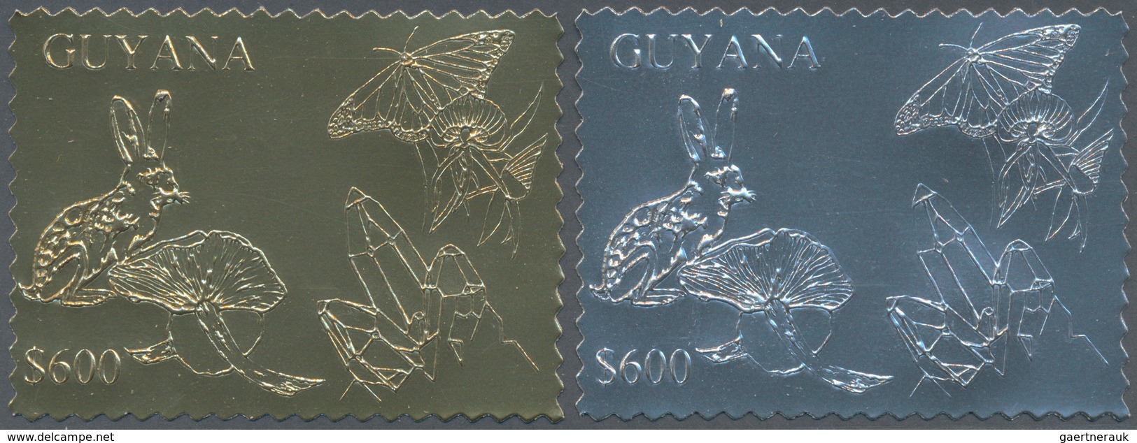 Thematik: Umweltschutz / Environment Protection: 1993, Guyana. Lot Of 100 Complete Sets à 6 GOLD/SIL - Milieubescherming & Klimaat