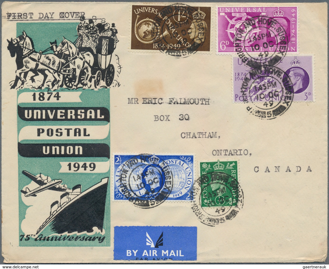 Thematik: UPU / united postal union: 1949/1979, accumulation of apprx. 180 thematic covers/cards wit