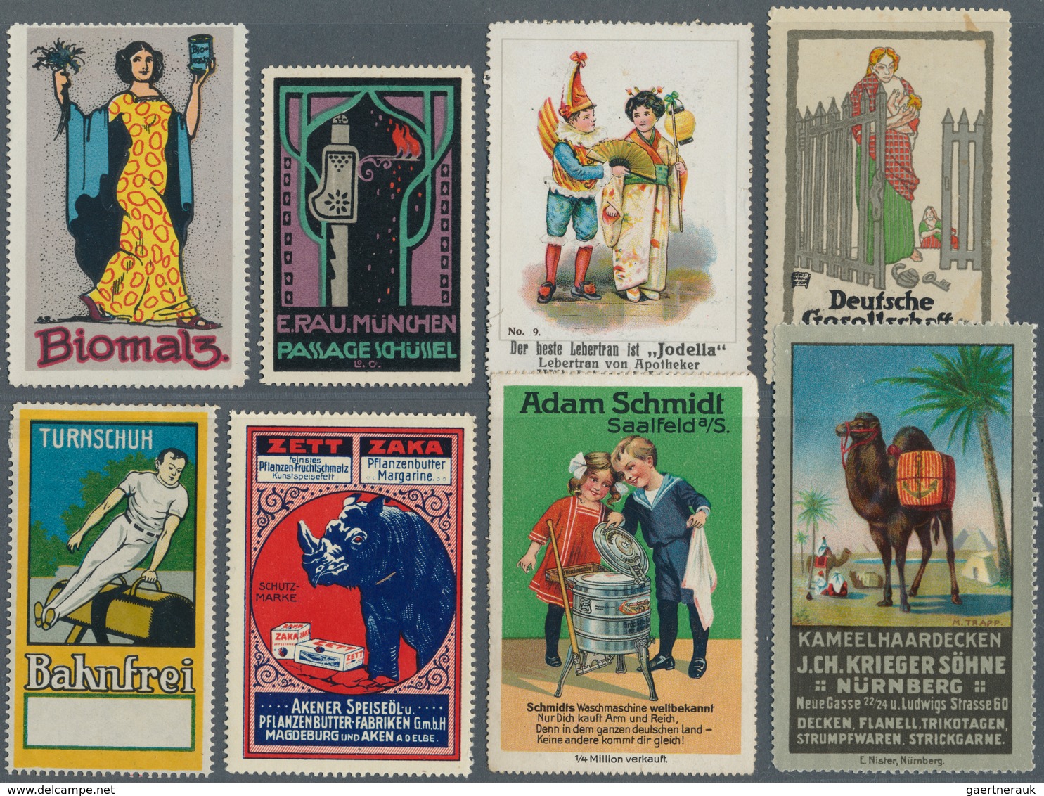 Thematik: Vignetten,Werbemarken / Vignettes, Commercial Stamps: 1860/1980 Ca., CINDERELLAS Of Differ - Erinofilia