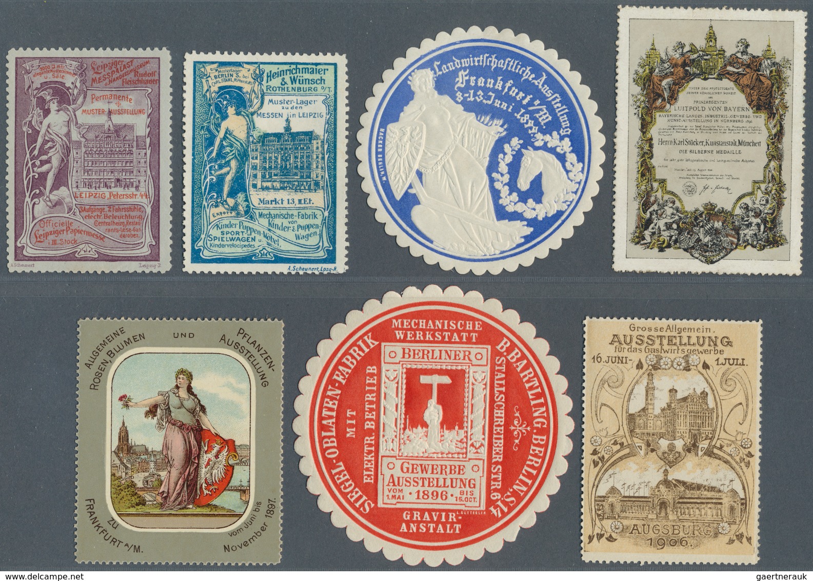 Thematik: Vignetten,Werbemarken / vignettes, commercial stamps: 1860/1980 ca., CINDERELLAS of differ