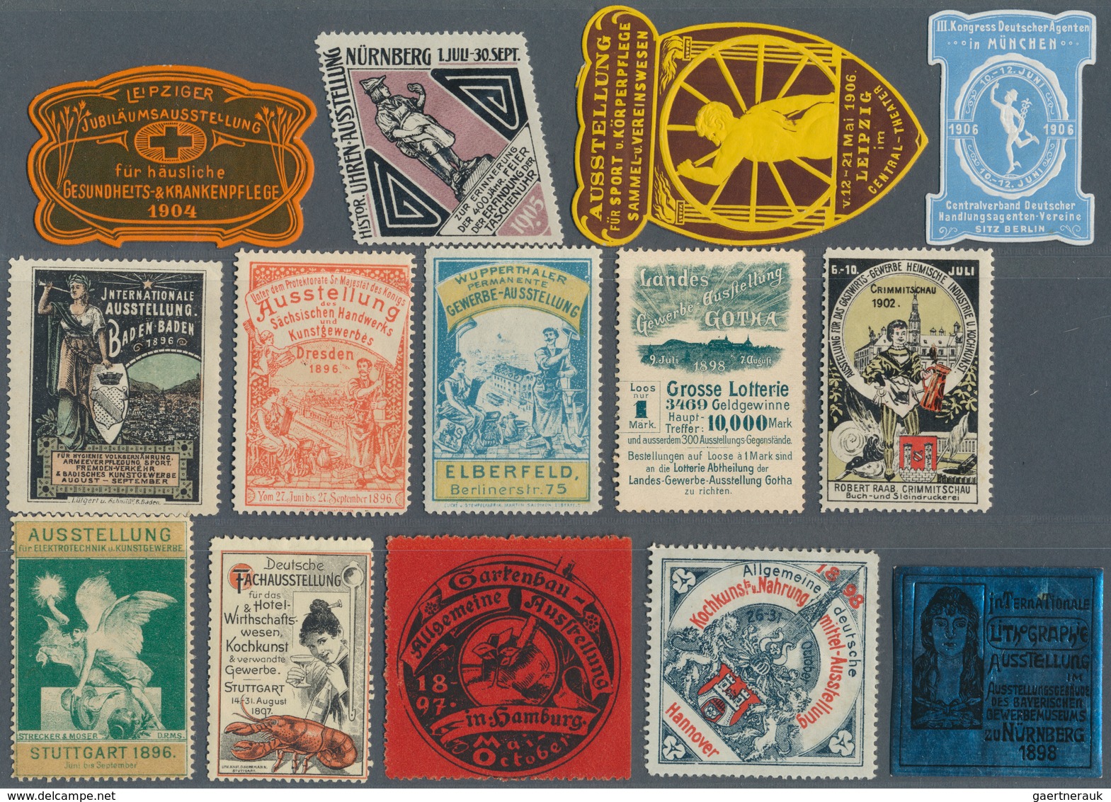 Thematik: Vignetten,Werbemarken / vignettes, commercial stamps: 1860/1980 ca., CINDERELLAS of differ