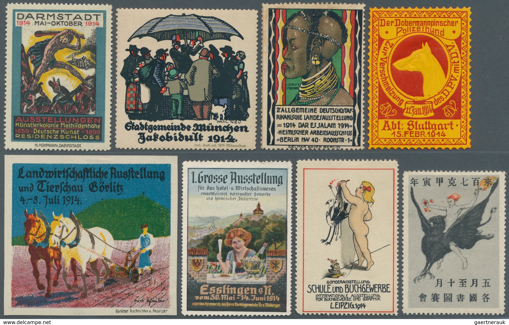 Thematik: Vignetten,Werbemarken / vignettes, commercial stamps: 1860/1980 ca., CINDERELLAS of differ