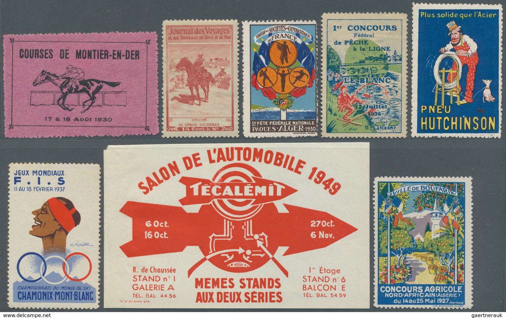 Thematik: Vignetten,Werbemarken / vignettes, commercial stamps: 1860/1980 ca., CINDERELLAS of differ