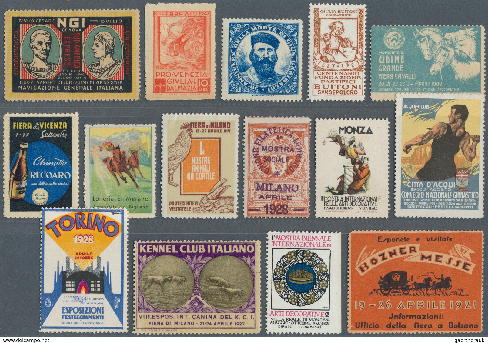 Thematik: Vignetten,Werbemarken / vignettes, commercial stamps: 1860/1980 ca., CINDERELLAS of differ