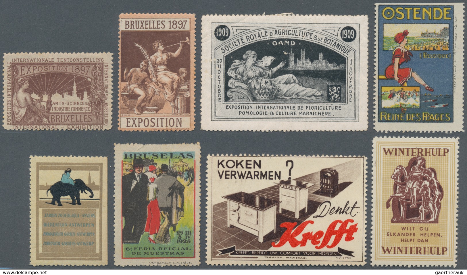 Thematik: Vignetten,Werbemarken / Vignettes, Commercial Stamps: 1897/1989, Hundreds Of Vignettes In - Erinofilia