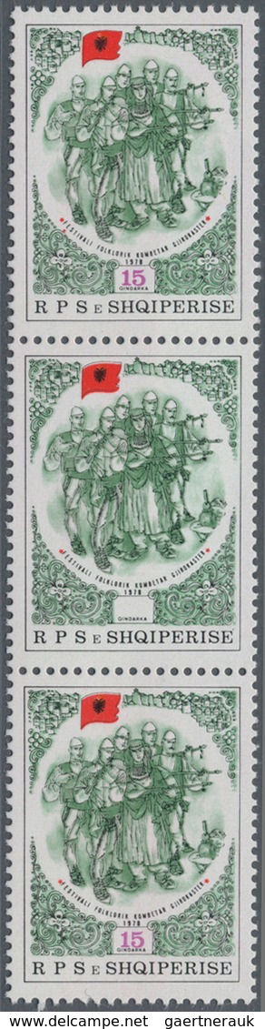 Albanien: 1913-89 Group Of 38 Special Stamps Including 1919 25q. On 64h. With Eagle Type II Used, Ma - Albania